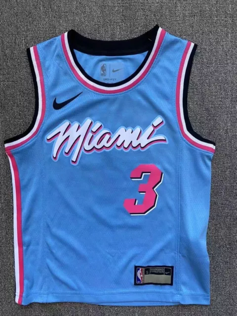 Dwyane Wade Miami Heat NBA Basketball Purple Jersey #3