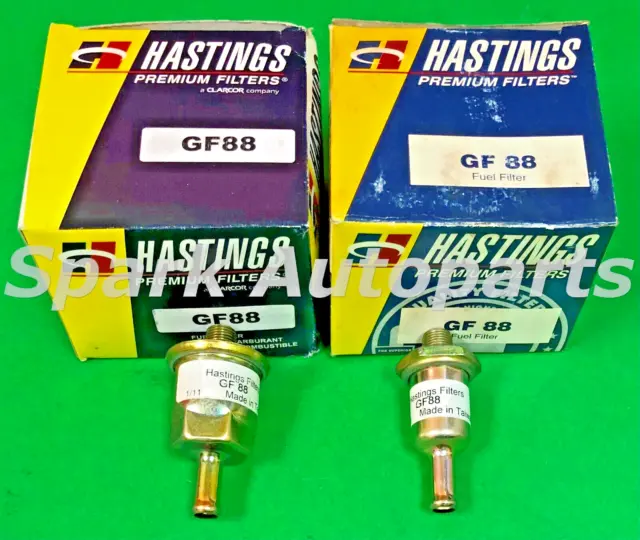 Lot of 2 Fuel Filter Hastings GF88 For FORD LTD, Bronco, LINCOLN Continental