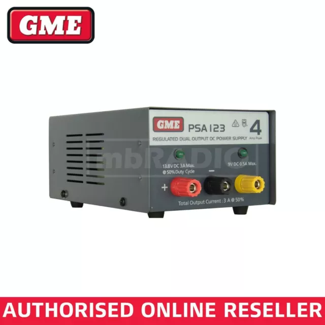 Gme Psa123 13.8V (4A Peak) Regulated Linear Power Supply Ideal For Cb Radio