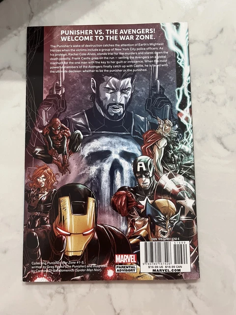 Marvel Comics Punisher: Enter the War Zone 2013 TPB Paperback Rucka Avengers 2