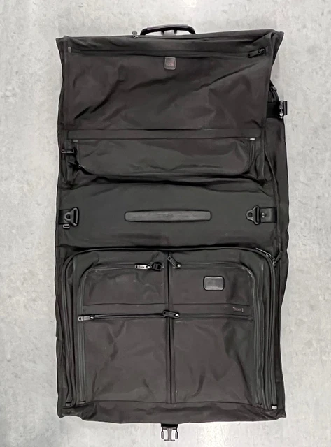 TUMI Ballistic Nylon Black Bi-Fold Luggage Garment Bag w/Shoulder Strap 23"