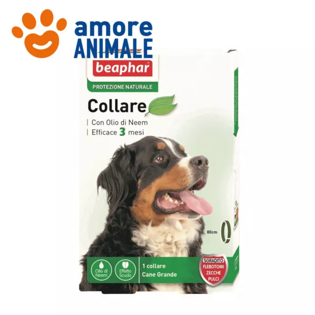 Collare Beaphar 80 cm Protezione Naturale - Antiparassitari Cane Taglia Grande