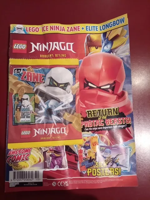 Lego Ninjago magazine issue 110  Ninja Zane MiniFigure