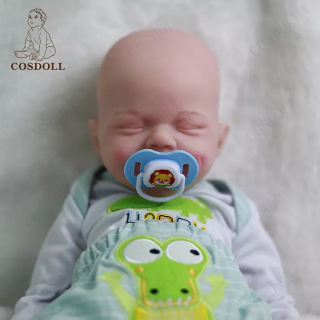 COSDOLL 18.5 in Full Silicone Reborn Baby Girl Doll Platinum Silicone Baby Dolls