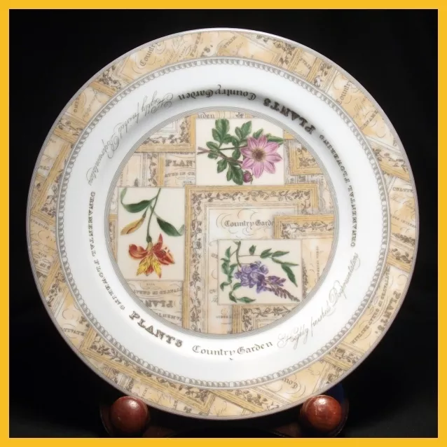 Royal Worcester Country Garden 8 1/4 Inch Salad Plates - Dated 1996 - NEW !