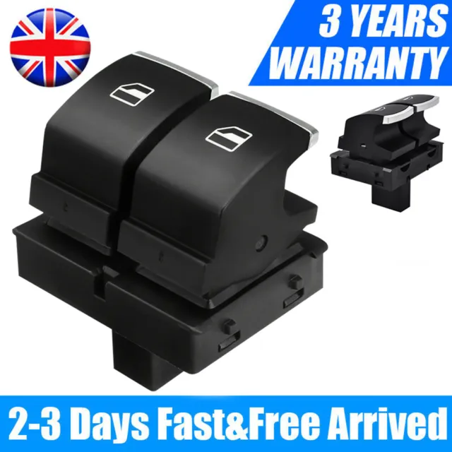 Car Door Drivers Side Electric Power Window Switch For VW CADDY GOLF TOURAN 2 UK