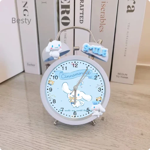 KAWAII SANRO CARTOON Alarm Clock Cute Anime Cinnamoroll Ringing Alarm