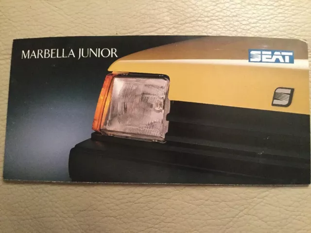 Seat Marbella Junior Car Brochure - 1988