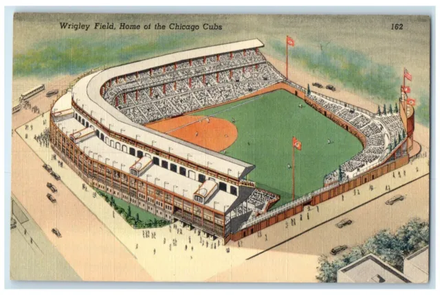 c1930's Wrigley Field Home of the Chicago Cubs Illinois IL Unposted Postcard