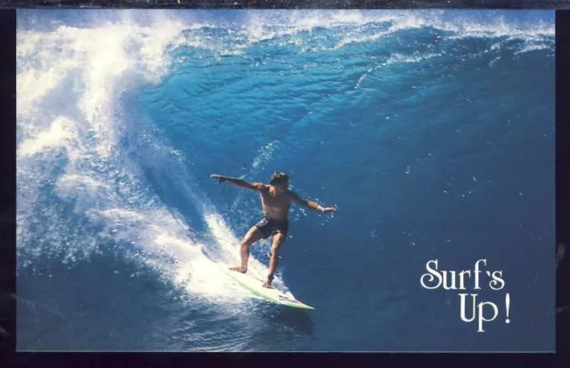 New VTG Postcard, Surf's Up! Surfing Oahu's North Shore, Hawaii
