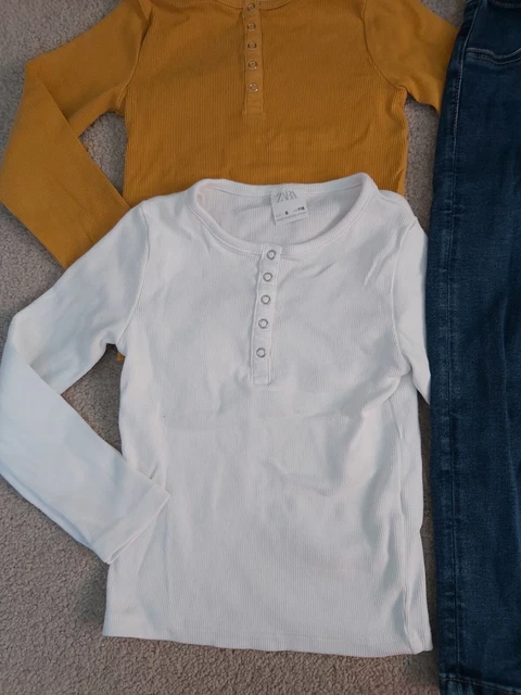 ALL ZARA Girls Bundle Age 6 Years Winter Long Sleeved Top Skinny Jeans 2