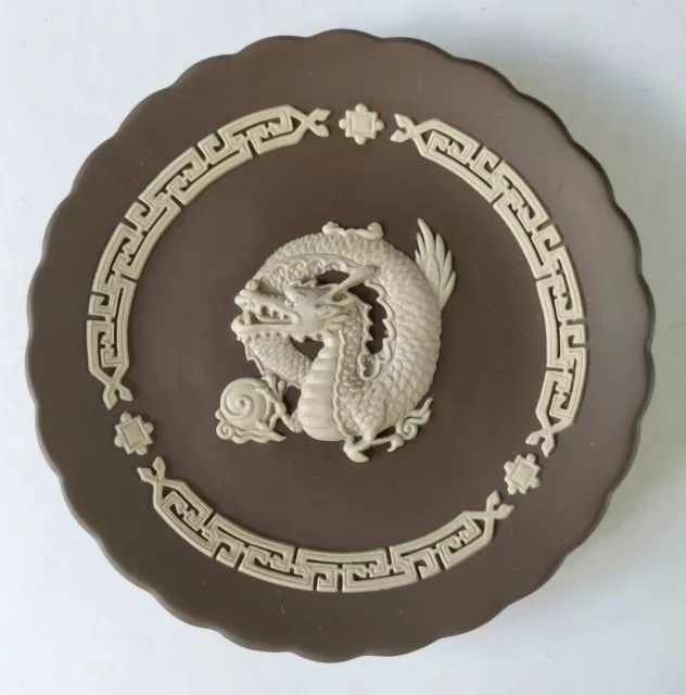 Wedgwood Jasperware Marrone Zodiac Vassoio Anno Di The Drago