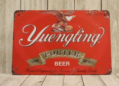 New Yuengling Beer Tin Poster Sign Bar Pub Man Cave Vintage Style Ad Restaurant
