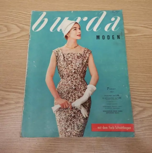 50er Burda Moden Juli 1957 mit Schnittmustern 50s Vintage
