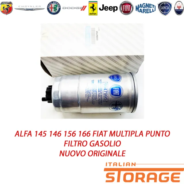 Alfa 145 146 156 166 Fiat Multipla Punto Ölfilter Neu Original 9947995