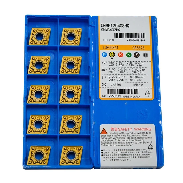 High Precision Carbide Inserts for Stainless Steel Processing (10 pcs)