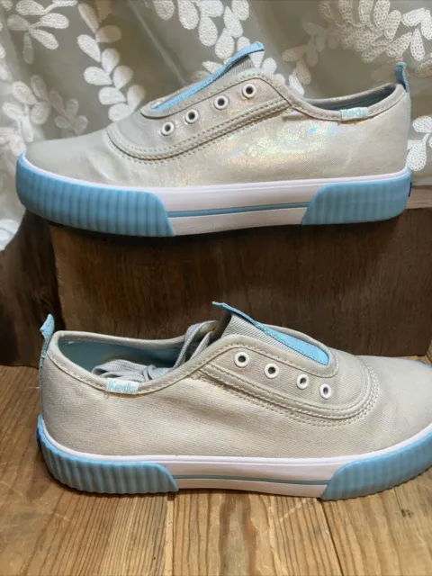 Keds Shoes Kids Girl's Topkick Wsh Jr/grey Irid 4 M