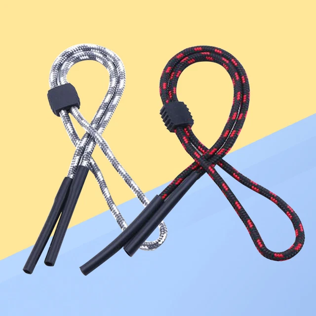 2 piezas gafas deportivas cuerdas de cuerda para gafas espectáculo cables de sol creativos