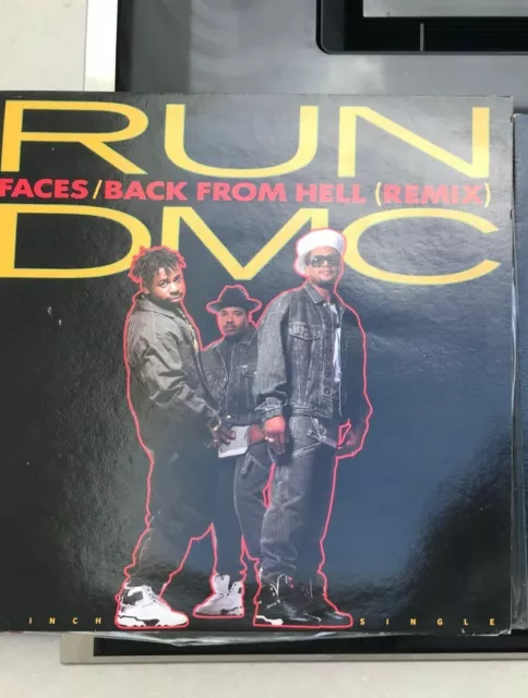 RUN DMC Vinyl Record 12” Single FACES/BACK FROM HELL 1991