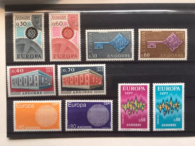 Valuable Collection Of Stamps Of French Andorra - ‘Europa’.