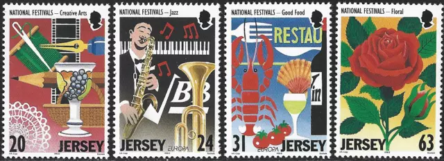1998 Jersey Sg 850/853 Europa. National Festivals Unmounted Mint