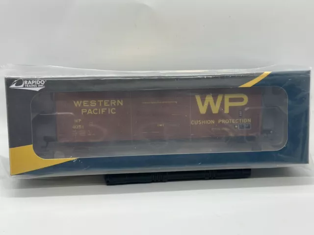 Rapido Trains 139007~ Evans X72A Box car ~ Western Pacific (WP) 4051 HO Scale 2