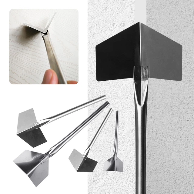 4 pz/set cazzuola ad angolo riutilizzabile muro a secco casa acciaio inox all'interno 90 gradi