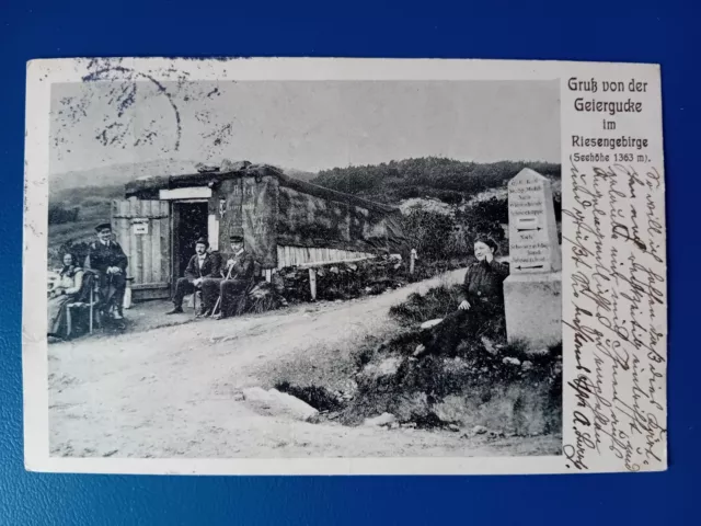 AK Gruß von der Geiergucke im Riesengebirge gel. 1913