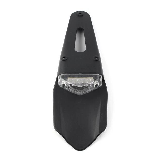 Clear Universal  Motorcycle Motorcross Tail Light Dirt Bike Fender LED Off-Road