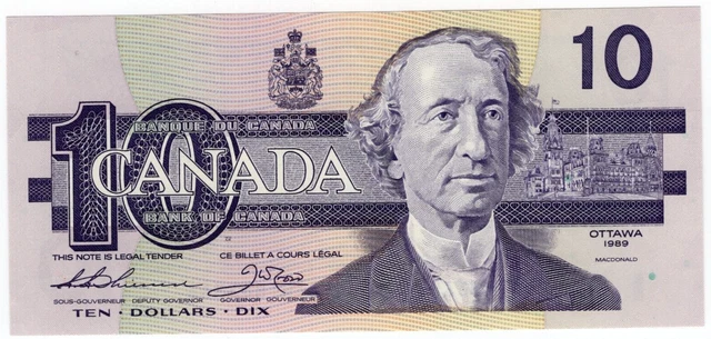 1986 Bank of Canada $10 Dollars Note - Thiessen/Crown- ATW1803353 - UNC