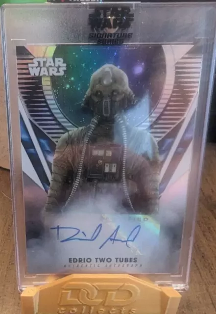 2023 Topps Star Wars Signature Series DAVID ACORD as EDRIO TWO TUBES Autograph