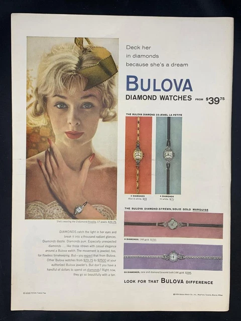 Magazine Ad* - 1959 - Bulova Watches - (#4)