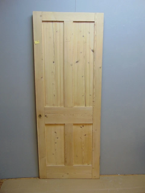 Door  29 1/2" x 76 3/4"  Pine Victorian  4 panel Wooden ref 248D