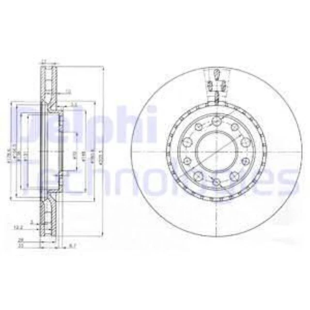 DELPHI LP726 Kit pastiglie freni non predisposto per