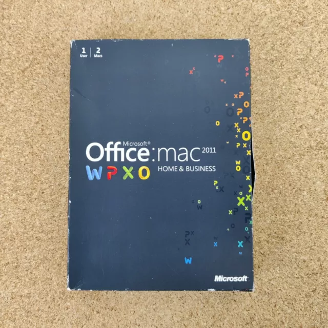 Microsoft Office for Mac Home and Business 2011 - 2 Mac version, DVD, Key, COA..