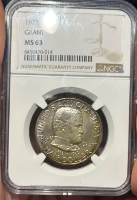 1922 Grant No Star NGC MS 63 Pretty Color