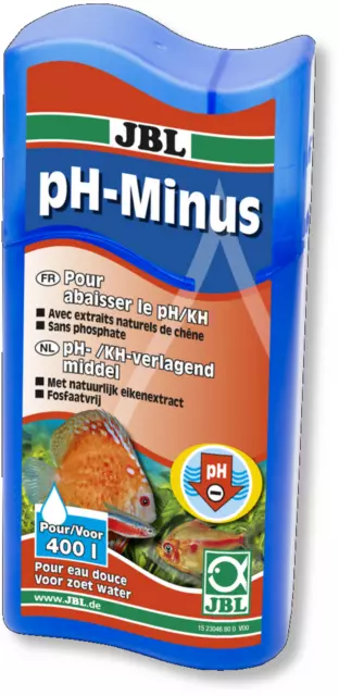 JBL pH-Minus Lot de 2 x 100ml Pour abaisser le pH / KH