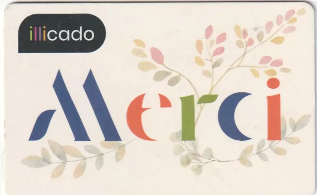 CARTE CADEAU  GIFT CARD -   Illicado  ( France )