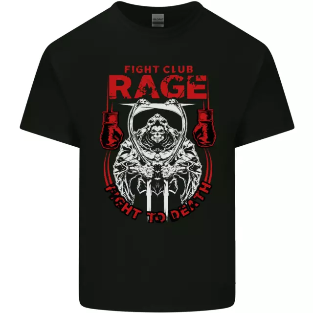 Fight Rage MMA Mixed Martial Arts Muay Thai Mens Cotton T-Shirt Tee Top