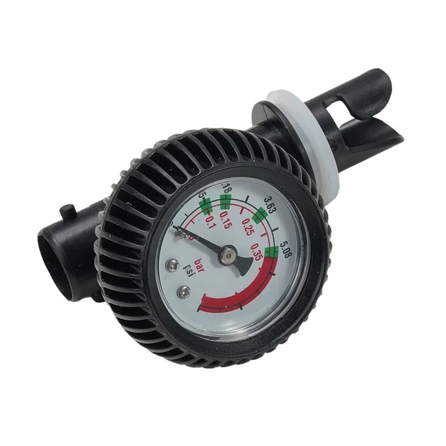 Waterproof Air Pressure Gauge Black Inflatable PVC + Metal High Quality