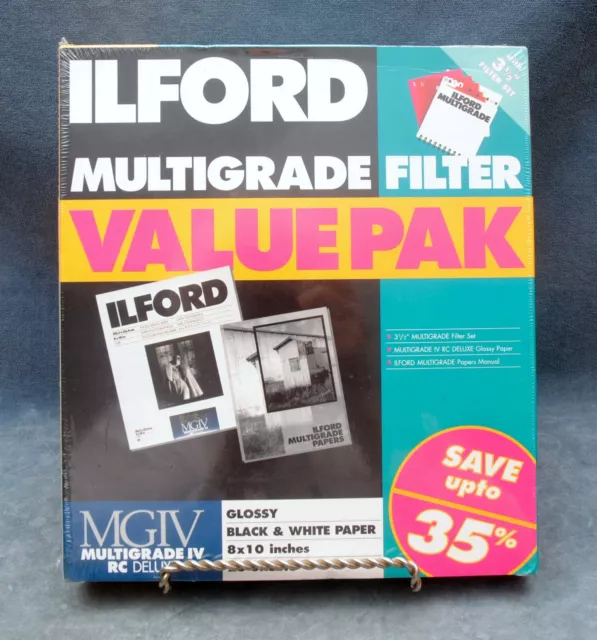 Ilford Multigrade Filter Set Value Pak W/25 Sheets 8X10 Multigrade Iv Rc Deluxe