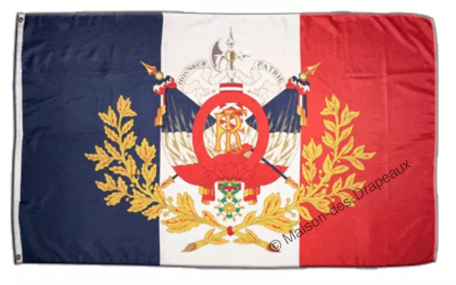 Drapeau France avec blason français 90x150cm drapeaux Qualité Top