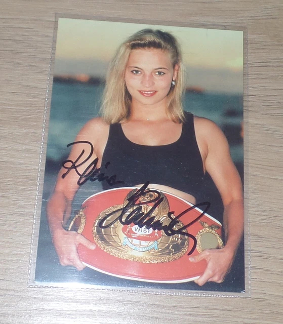 Regina Halmich, Original Signed Ak/ Card 10x15 cm ( Br. )