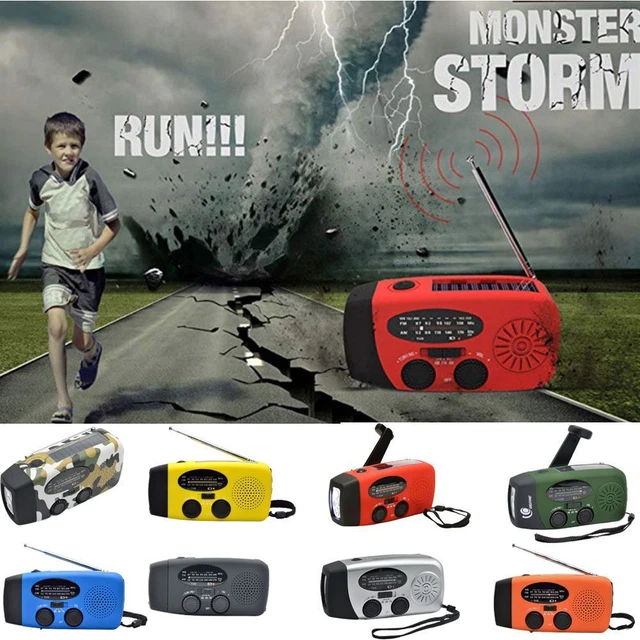 Lecteur MP3 AM/FM Manivelle Radio Radio FM solaire Bluetooth sans fil Récepteur