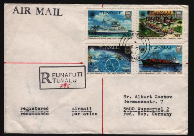 Tuvalu 1988 Einschreiben
