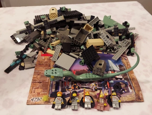 Lego Harry Potter Chamber of Secrets 4730 Basilisk w/ Glow Teeth Lockhart  Ron +