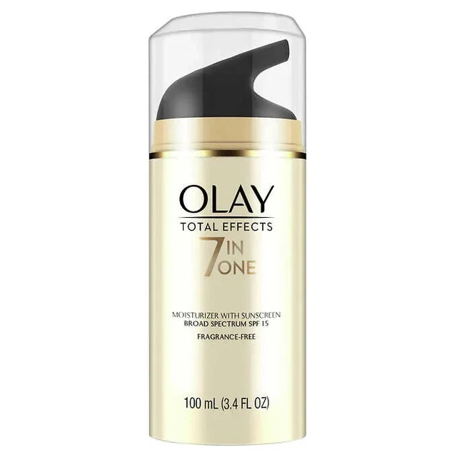 OLAY Total Effects 7-in-1 Moisturizer SPF 15 Fragrance Free, 3.4 fl oz
