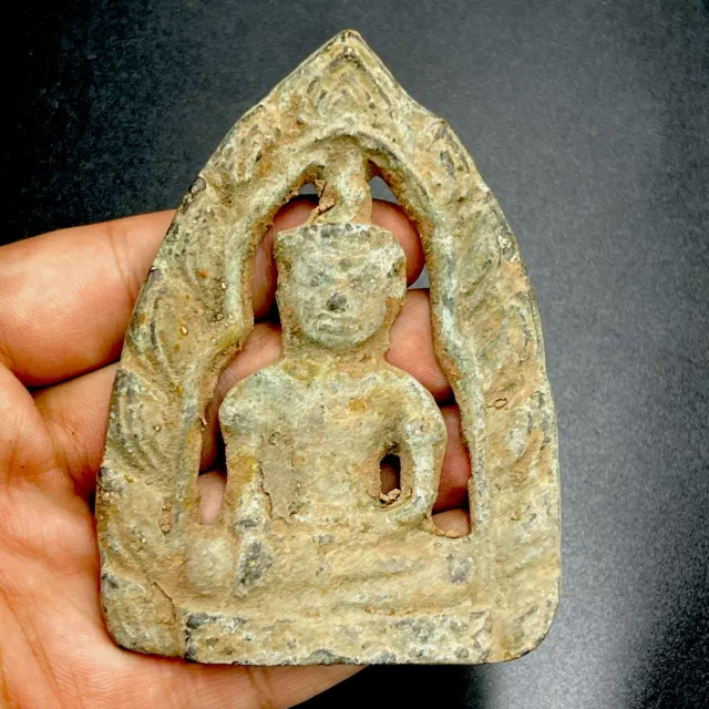 Extremely Rare Ancient Gandhara Bronze Buddha Depicting Tile