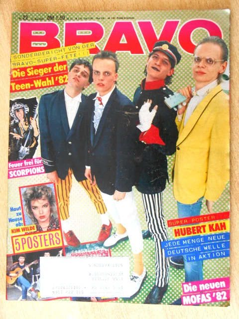 Bravo 22/1982 Komplett - Scorpions, Kim Wilde, Falco, Frank Zappa  - TOP