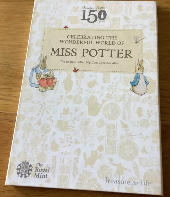 Royal Mint Collectors Album For 2016 Beatrix Potter 50p